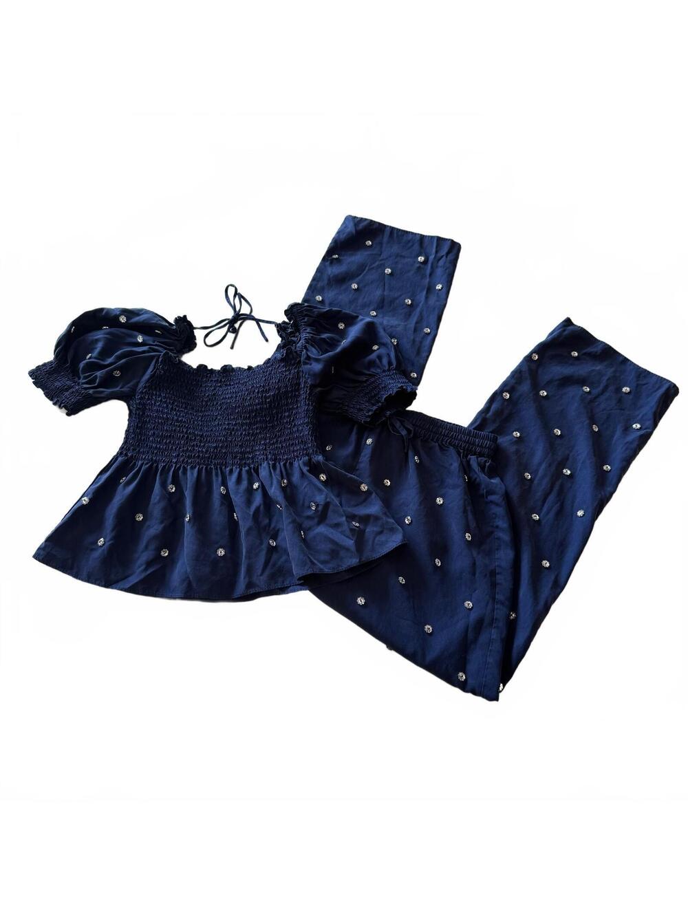 Hill House Jewel Matching Sequin Puff Sleeve Viral Set XS NWT from TheRealReal